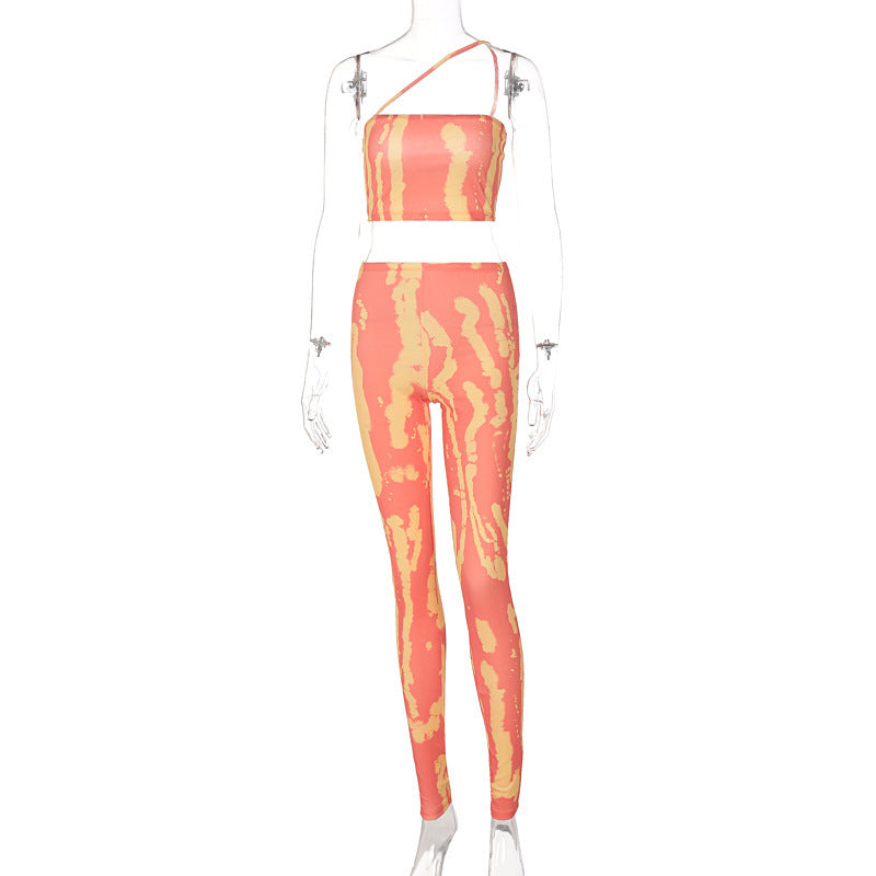 Women's Casual Slim Fit Printed Suit