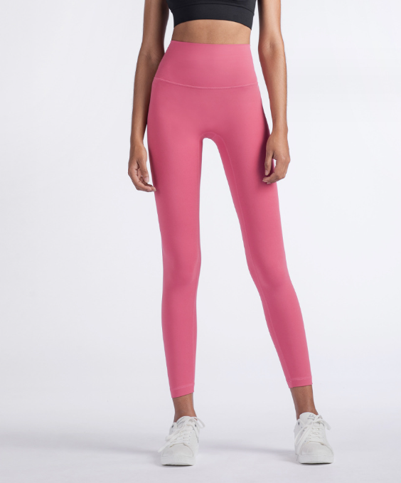High-Waisted Skin-Friendly Nude Yoga Pants for Women