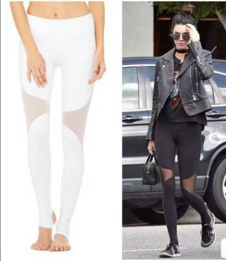 Mesh Patchwork Yoga Pants