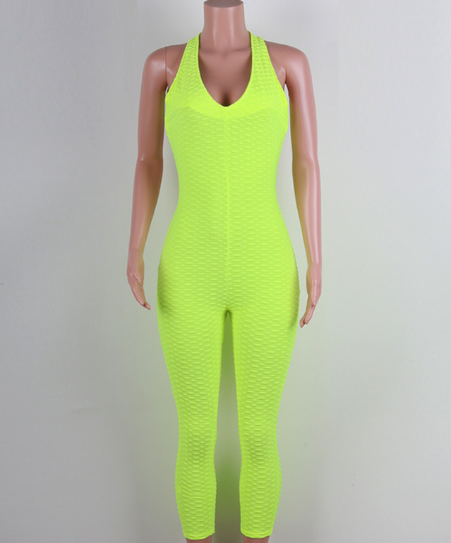 Yoga Bodysuit with Honeycomb Sports Design