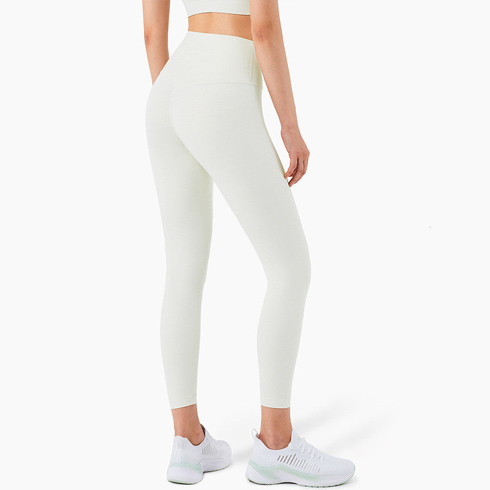 High-Waisted Skin-Friendly Nude Yoga Pants for Women
