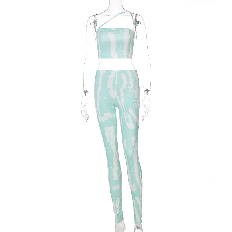 Women's Casual Slim Fit Printed Suit