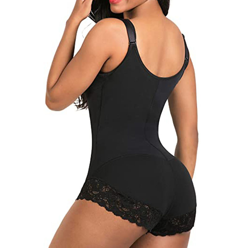 Seamless Hip Lifting Body Shaper Tights with Zipper – Full Body Shapewear