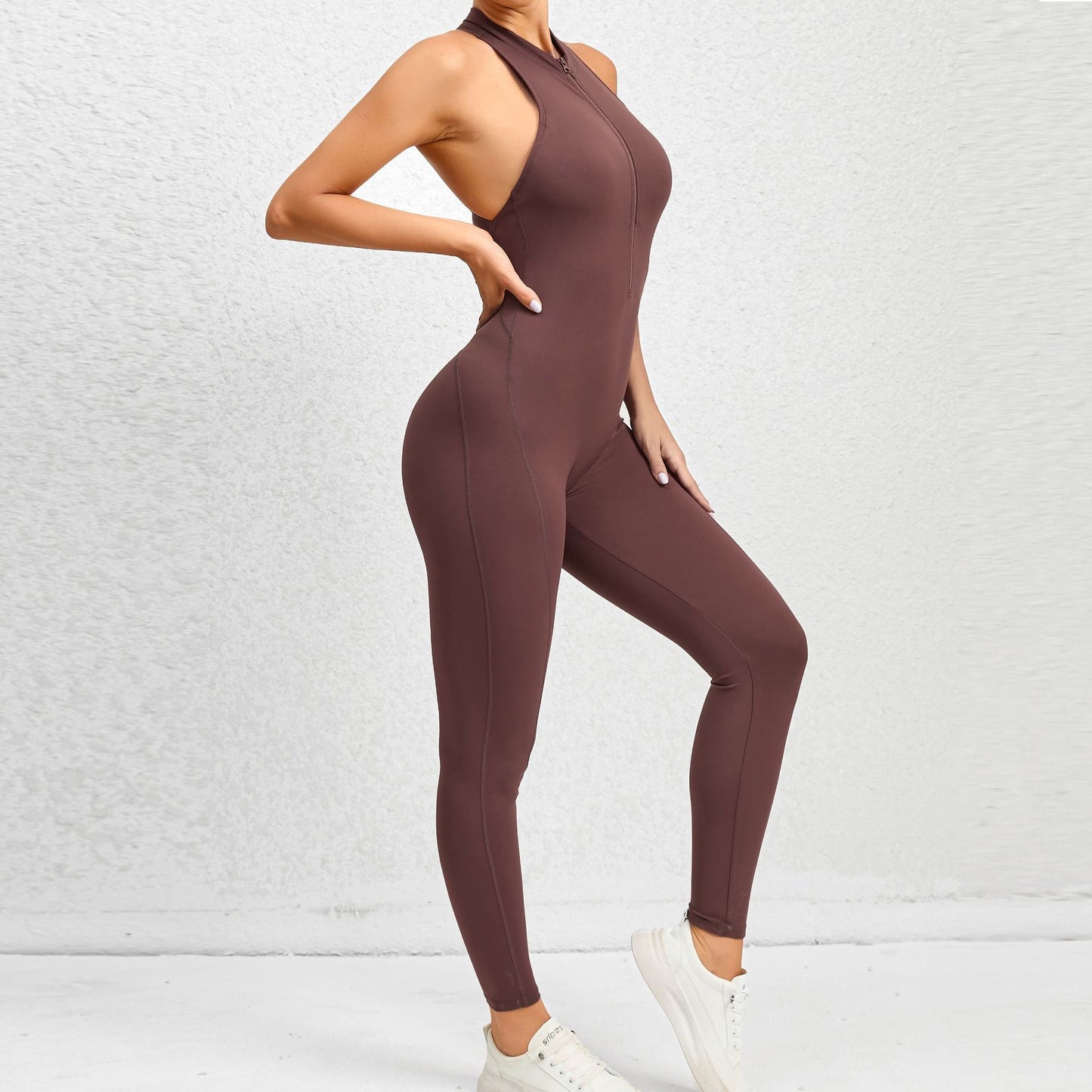 Women's Zippered Aerial Yoga Jumpsuit